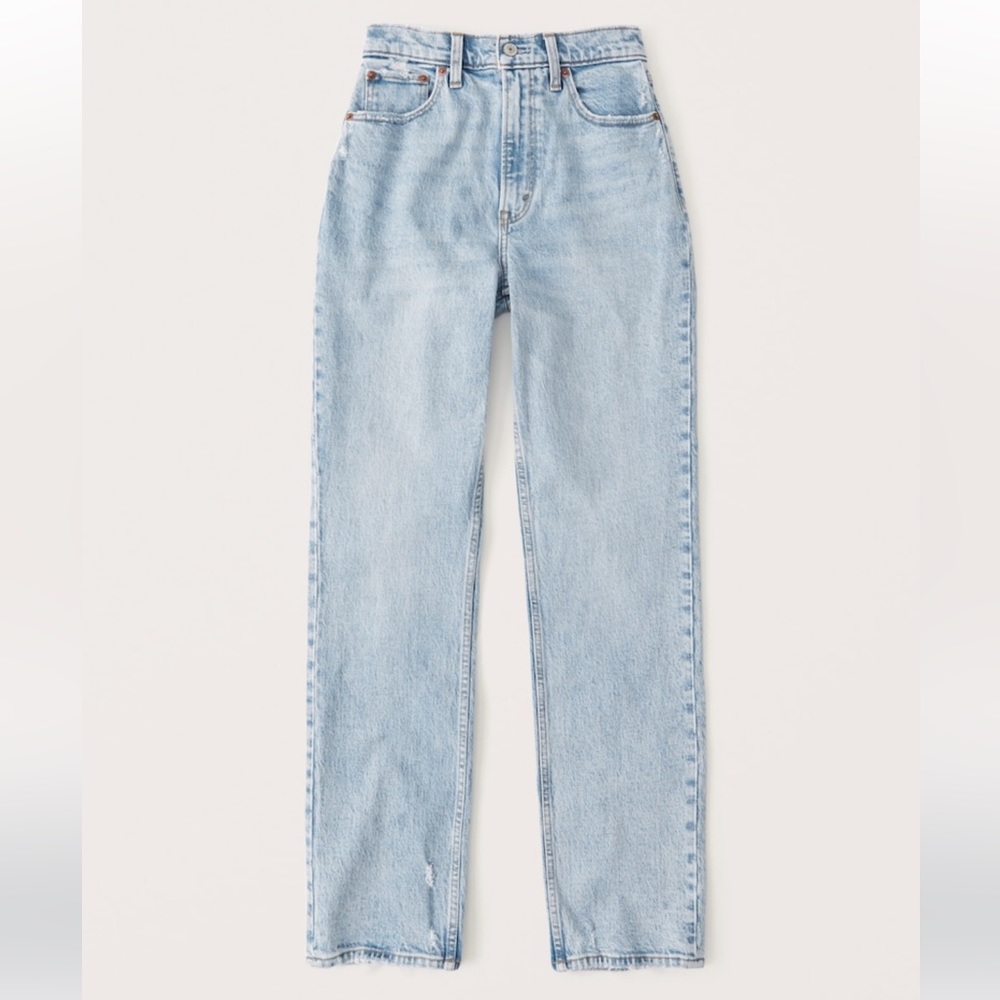 90s curve love ultra high rise straight leg jeans (Abercrombie)